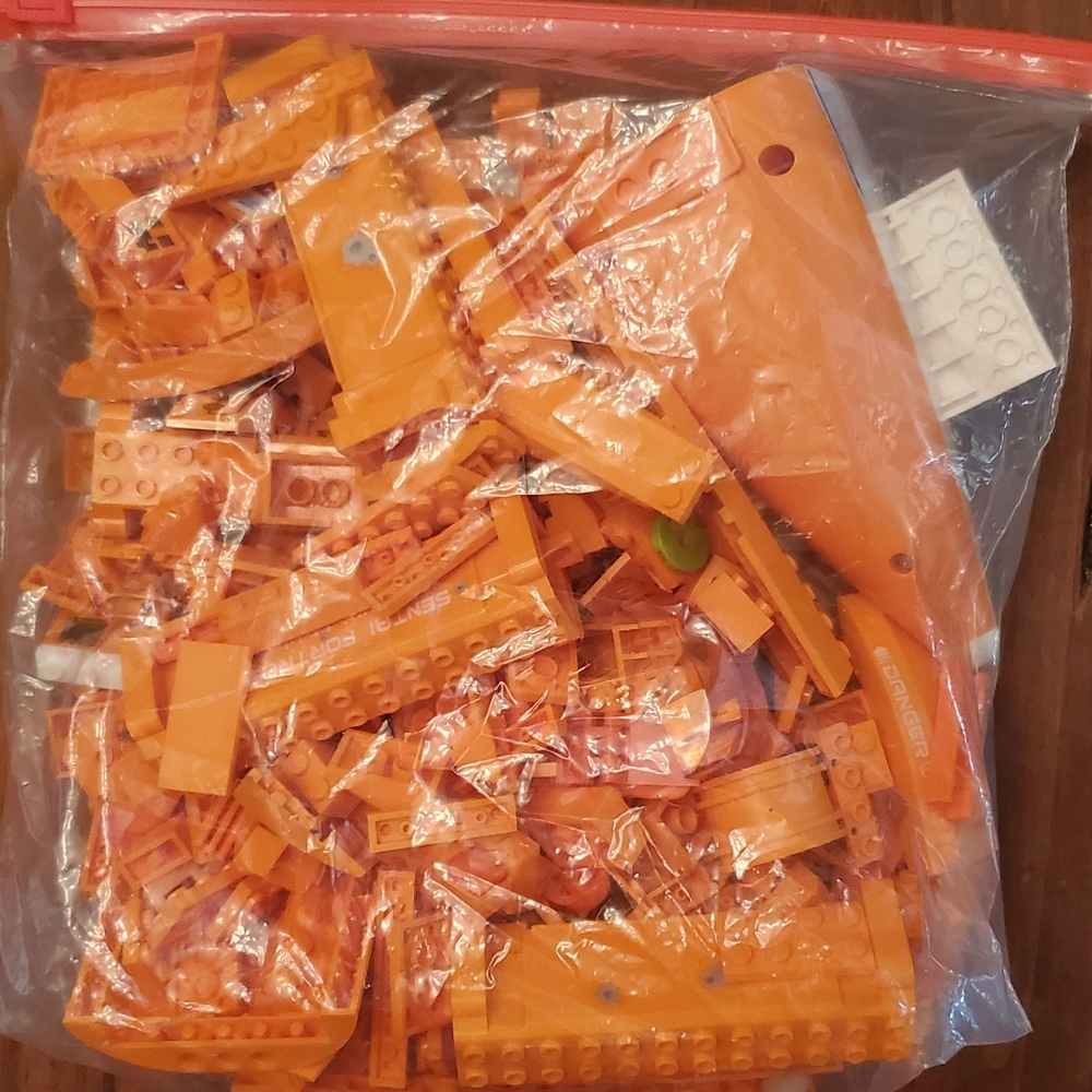 Orange Lego Building Blocks - Picture 2 of 2